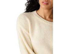 Steve Madden Women's Carmen Crewneck Fuzzy-Knit Sweater