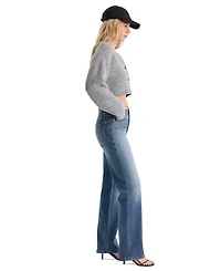 Good American Women's True Straight High-Rise Straight-Leg Jeans