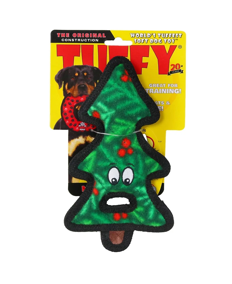 Tuffy Holiday Tree Tug 2 Pack, Christmas Dog Toy