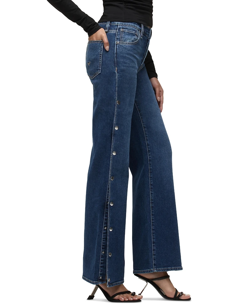Hudson Jeans Women's Rosie High-Waisted Wide-Leg Jeans