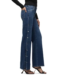 Hudson Jeans Women's Rosie High-Waisted Wide-Leg Jeans