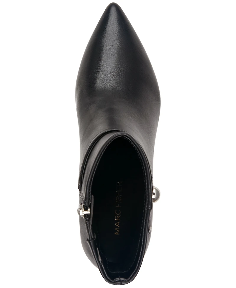 Marc Fisher Women's Jalysa Block Heel Pointed Toe Booties