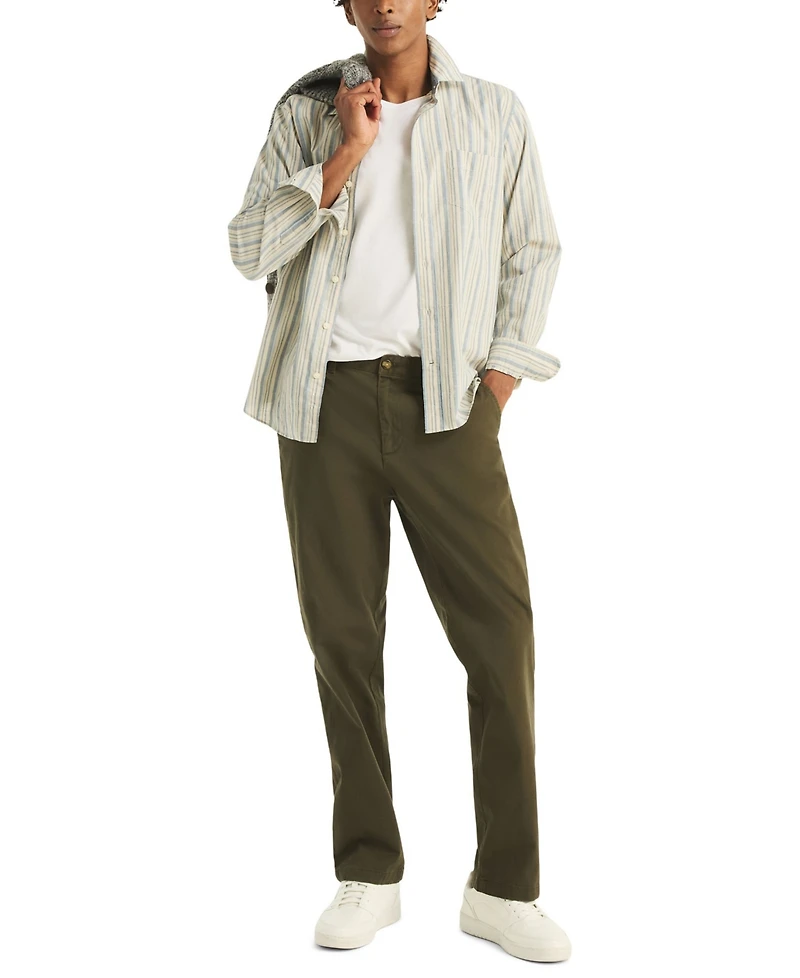 Nautica Men's Slub Long-Sleeve Shirt