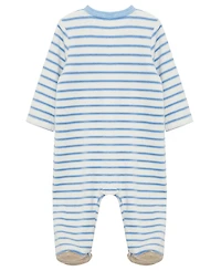 Little Me Baby Boys' Fuzzy Bear Footie Coverall