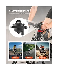 Sevorley Foldable Magnetic Bike Trainer Stand, 6-Level Resistance, 26-29 in and 700C Wheels