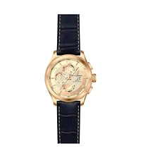 Invicta S.Coifman Men's Heritage Chronograph Dial Leather Strap Watch