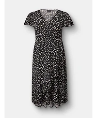 Torrid Plus Surplice Midi Dress