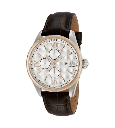 Invicta S.Coifman SC0088 Men's Chronograph Dial Leather Strap Watch