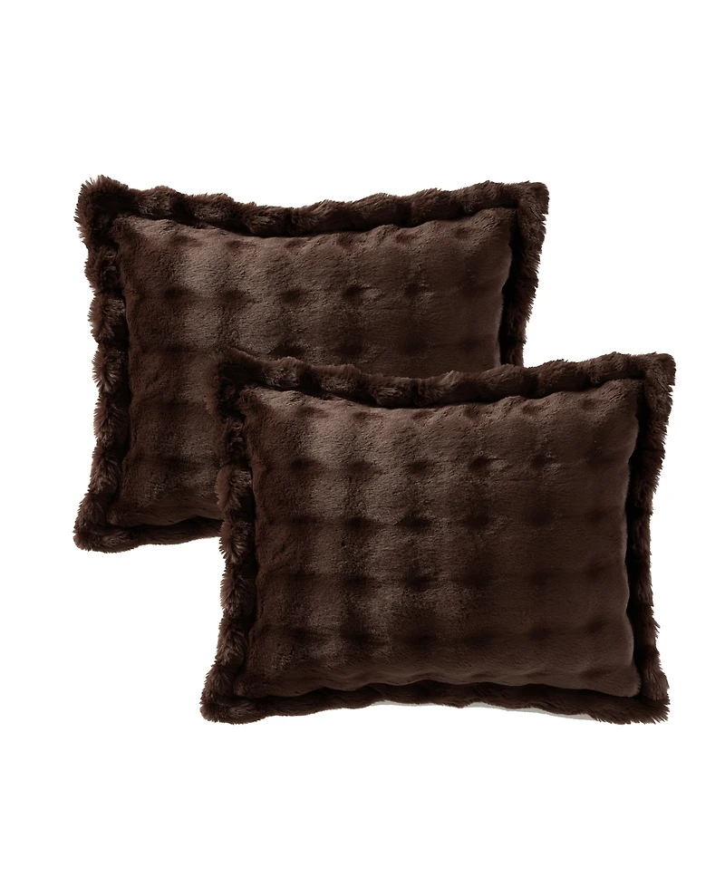 Alpine Cabin Bubble Faux Fur 3-Piece Comforter Set