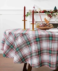 Avanti Holiday Plaid Round Tablecloth, 70" x 70"