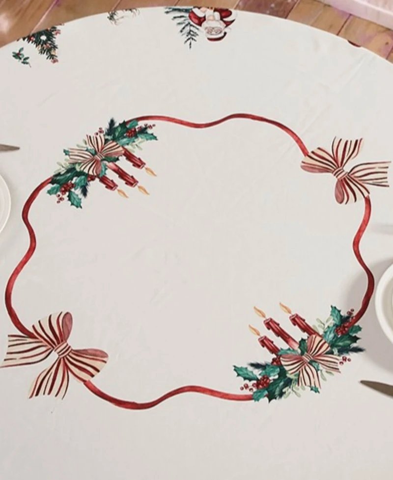 Avanti Heirloom Noel Round Tablecloth, 70" x 70"