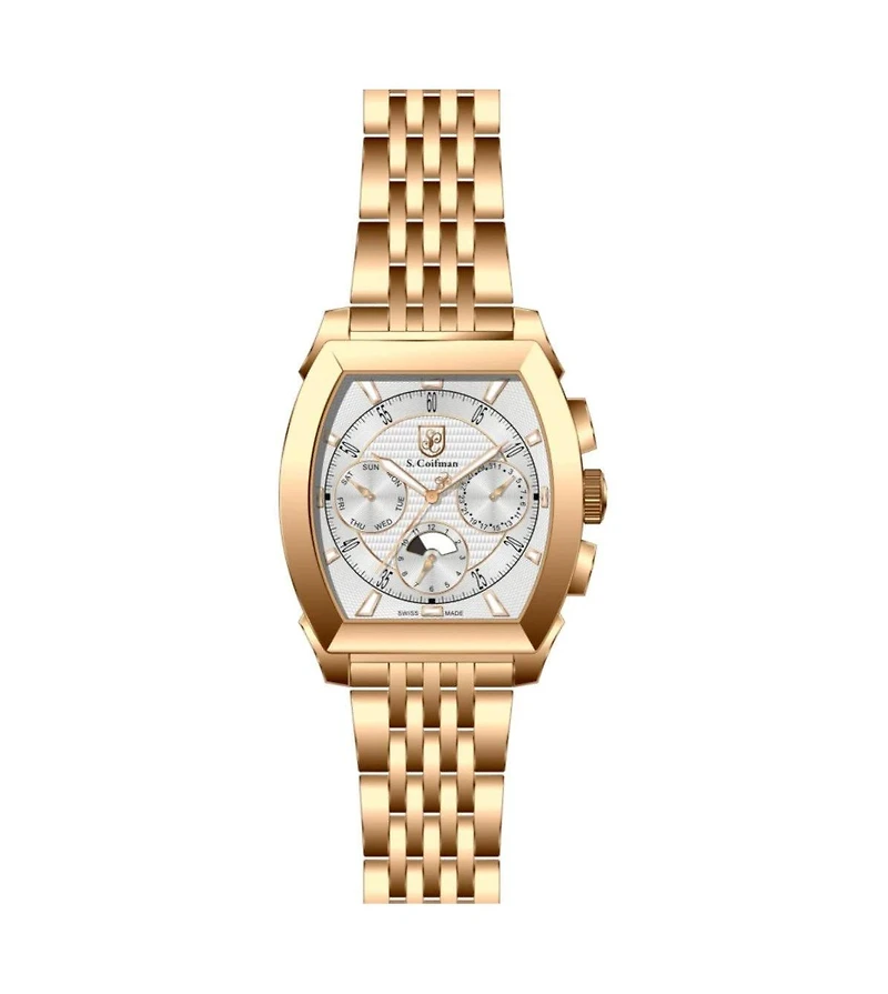 Invicta S.Coifman Men's Chronograph Dial Leather Strap Watch