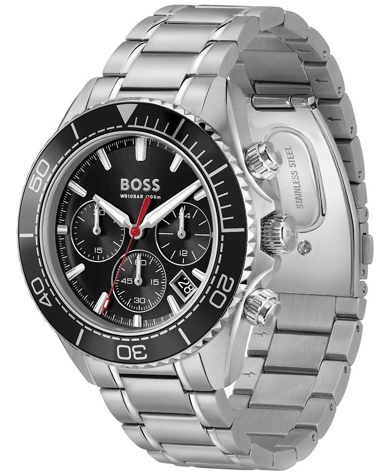 Hugo Boss Men's Sealiner Quartz Chrono Stainless Steel Watch 44mm