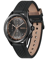 Hugo Boss Men's Bossletic Quartz Chrono Black & Silicone Watch 43.40mm
