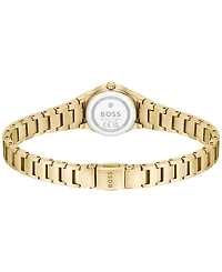 Hugo Boss Women's Candor Quartz Ionic Plated Thin Gold Steel Watch 20mm