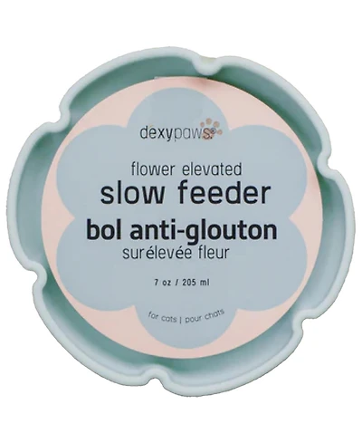 Dexypaws Elevated Slow Feeder: Flower