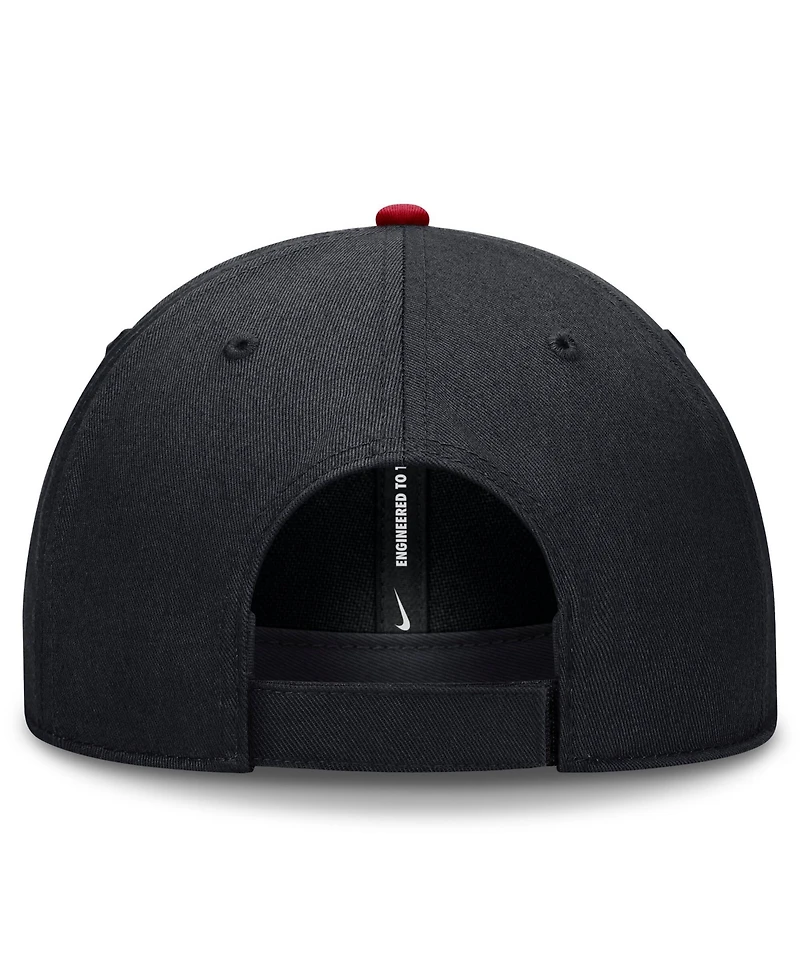 Nike Men's Navy/Red Atlanta Braves Dri-fit Club Adjustable Hat