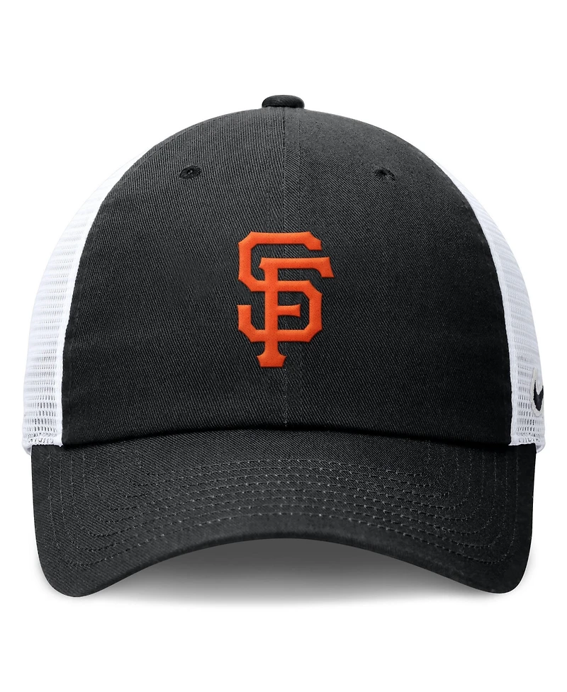 Nike Women's Black/White San Francisco Giants Club Trucker Adjustable Hat