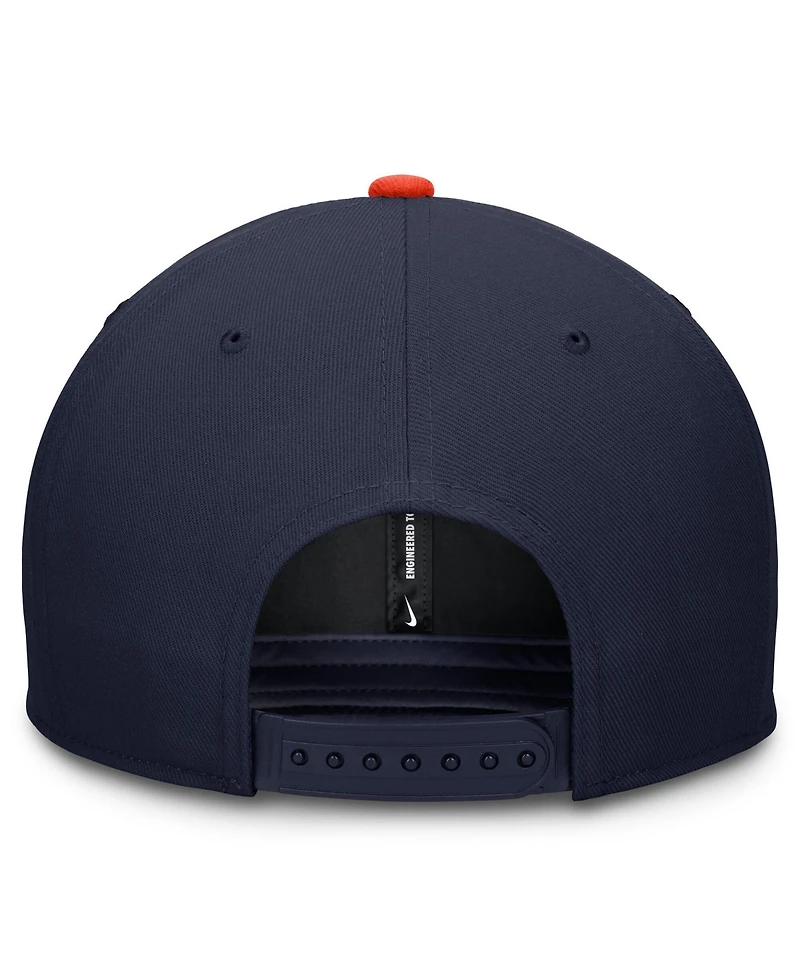 Nike Men's Navy/Orange Houston Astros Pro Dri-fit Snapback Hat