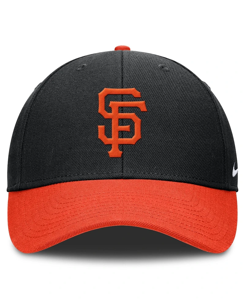 Nike Men's Black/Orange San Francisco Giants Dri-fit Club Adjustable Hat