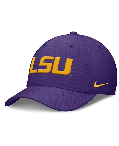 Men's Nike Purple Lsu Tigers Rise SwooshFlex Dri-fit Hat