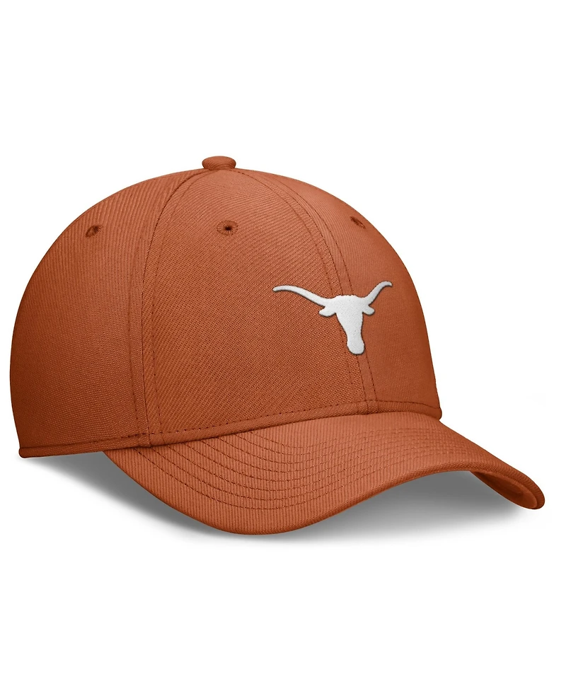 Men's Nike Texas Orange Longhorns Rise SwooshFlex Dri-fit Hat