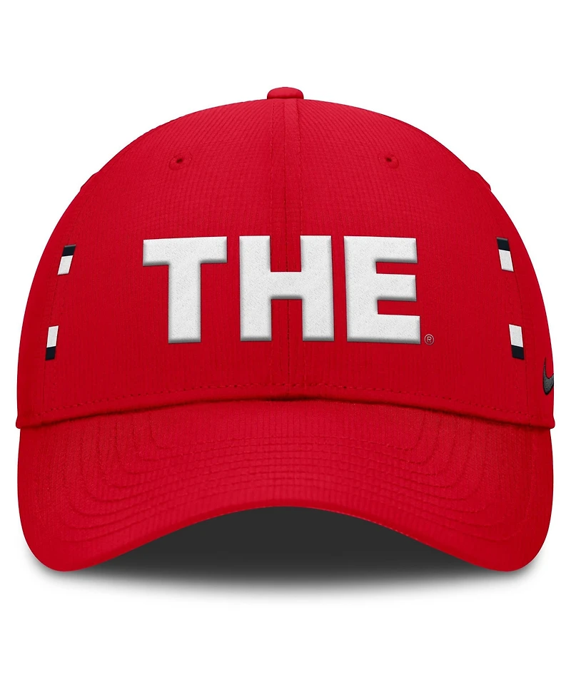 Men's Nike Scarlet Ohio State Buckeyes The Club Dri-fit Adjustable Hat