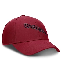 Nike Men's Cardinal Stanford Cardinal Slanted Primetime Rise Performance Adjustable Hat