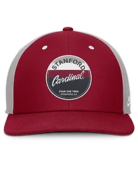 Nike Men's Cardinal/Gray Stanford Cardinal Prep Pro Performance Snapback Hat