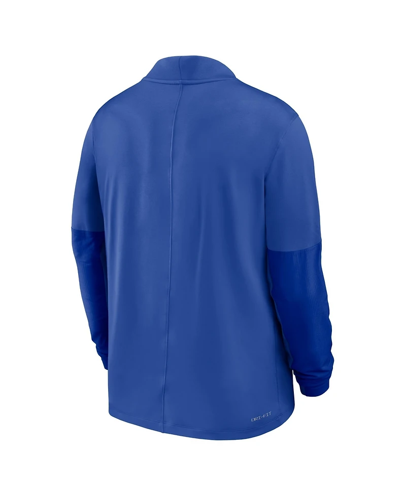 Jordan Men's Royal Florida Gators Sideline Dri-fit Half-Zip Pullover Sweatshirt