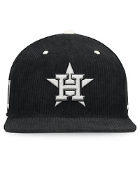 Nike Men's Black Houston Astros Pro Corduroy Structured Snapback Hat