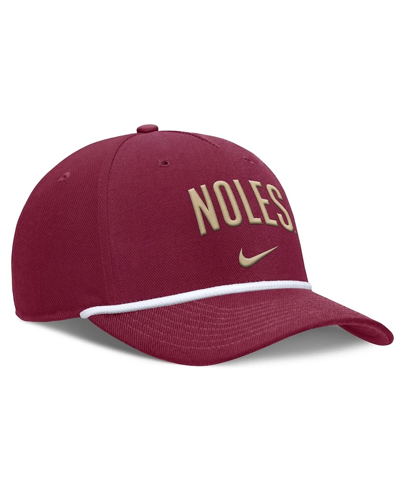 Nike Men's Scarlet Florida State Seminoles Rise Campus Adjustable Hat