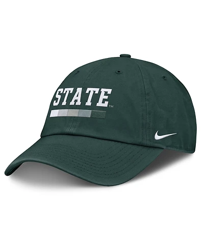 Men's Nike Green Michigan State Spartans Club Campus Adjustable Hat