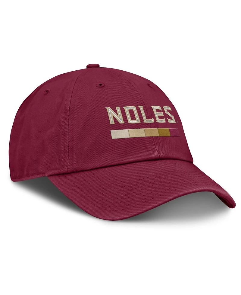 Men's Nike Garnet Florida State Seminoles Club Campus Adjustable Hat