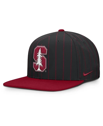 Men's Nike Black Stanford Cardinal 2026 Primetime Pin Stripe 2-Tone Snapback Hat