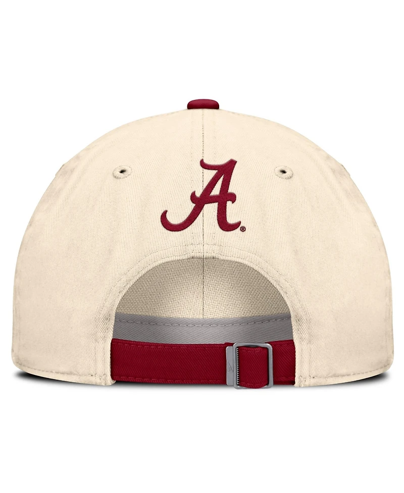Nike Men's and Women's Natural Alabama Crimson Tide 2026 Primetime Natural 2-Tone Club Adjustable Hat