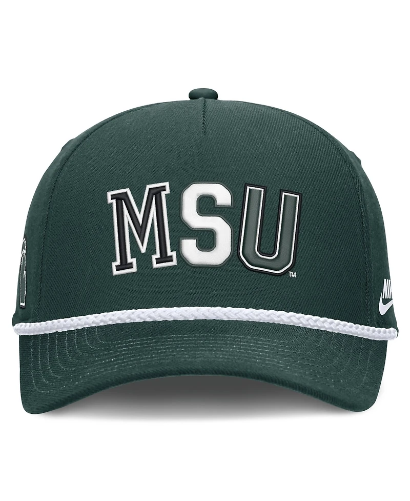 Nike Men's and Women's Green Michigan State Spartans 2026 Basketball Refresh 5-Panel Rope Rise Hat