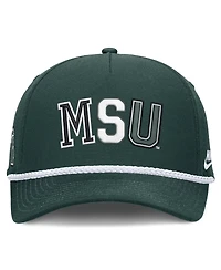 Nike Men's and Women's Green Michigan State Spartans 2026 Basketball Refresh 5-Panel Rope Rise Hat