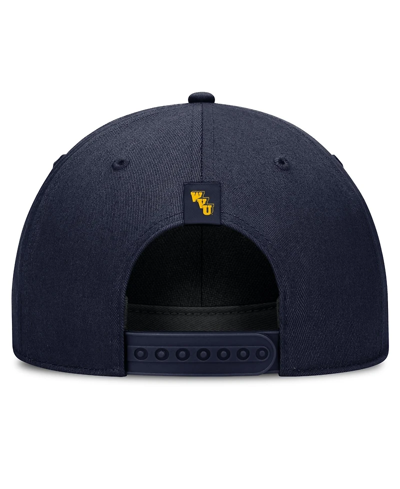 Men's and Women's Nike Navy West Virginia Mountaineers 2026 Basketball Refresh 5-Panel Rope Rise Hat