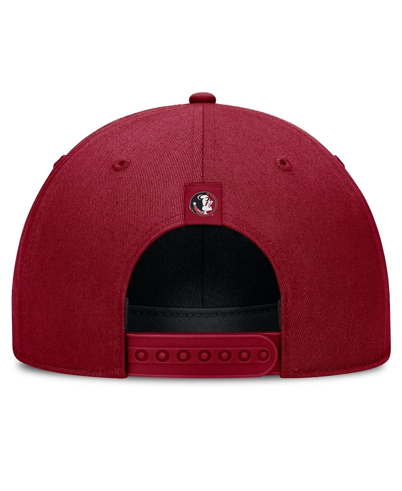 Men's and Women's Nike Garnet Florida State Seminoles 2026 Basketball Refresh 5-Panel Rope Rise Hat