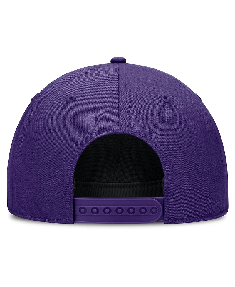 Men's and Women's Nike Purple Lsu Tigers 2026 Basketball Refresh 5-Panel Rope Rise Hat