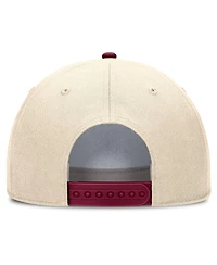 Men's and Women's Nike Natural Florida State Seminoles 2026 Primetime Natural 5-Panel Rope 2-Tone Rise Hat