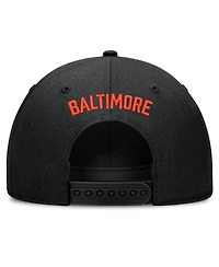 Men's Nike Black Baltimore Orioles Cooperstown Rise Adjustable Hat