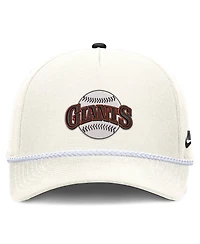 Men's Nike Cream San Francisco Giants Cooperstown Rise Adjustable Hat