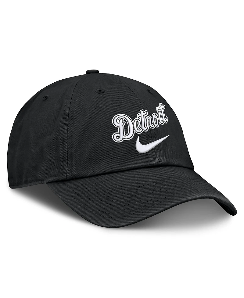 Men's Nike Black Detroit Tigers Primetime Club Adjustable Hat