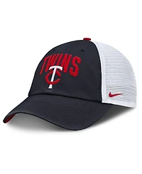 Men's Nike Navy Minnesota Twins Primetime Club Adjustable Trucker Hat