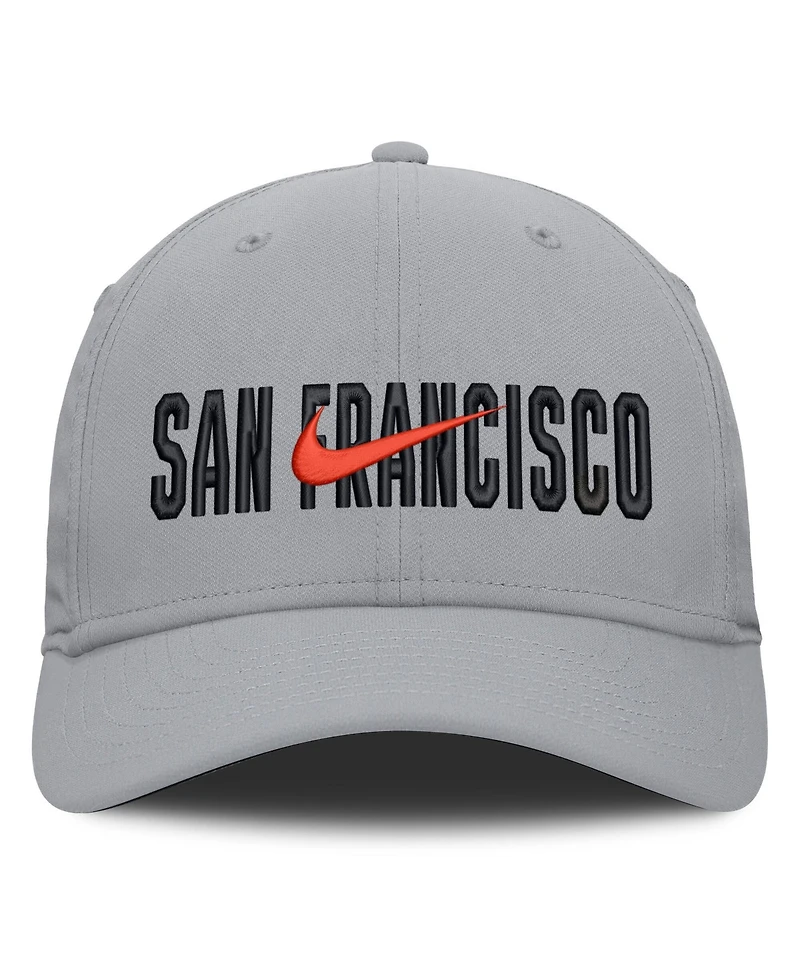 Men's Nike Gray San Francisco Giants Primetime Rise Dri-fit Flex Hat