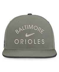 Men's Nike Olive Baltimore Orioles Pro Dri-fit snapback Hat