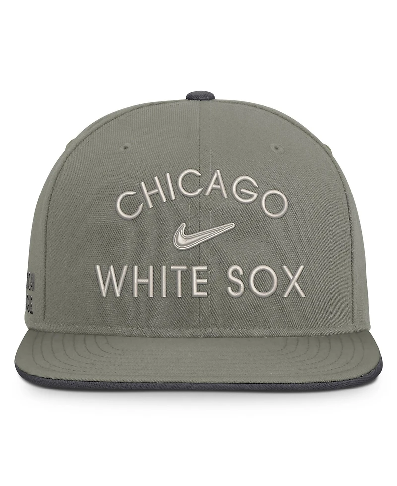 Men's Nike Olive Chicago White Sox Pro Dri-fit snapback Hat