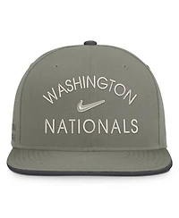 Men's Nike Olive Washington Nationals Pro Dri-fit snapback Hat